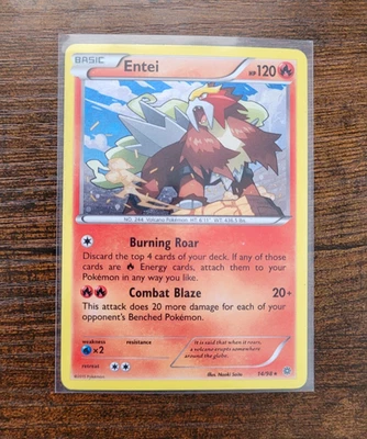 Entei 14/98 Ancient Origins Reverse Holo Rare Pokemon Card TCG English - Image 1 of 2