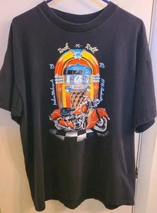 Indian Motocycle Rock-n-Roll 1946 Roadmaster schwarz Einzelnaht T-Shirt XL - Bild 1 von 5