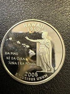2008-S Hawaii State Quarter - 90% Silver Proof - Statehood R33 - Picture 1 of 2