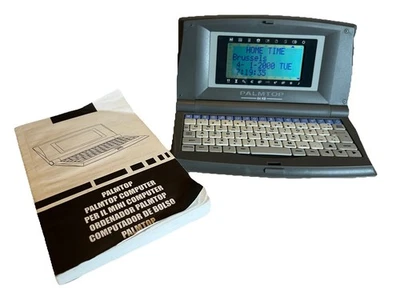 Vintage PALMTOP Pocket Computer 64KB - Retro Mini Laptop with Manual Working VGC - Image 1 of 4