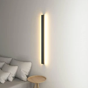 Modern LED Wall Light Sconce Waterproof Outdoor Lamp Exterior Lights Long Strip - Picture 1 of 16