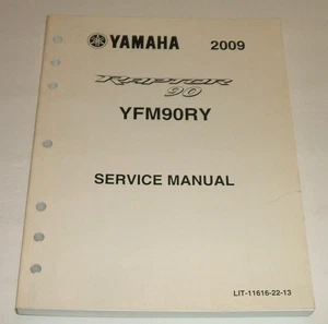 Yamaha Raptor 90 2009 manual de servicio Yfm90r Yfm 90r taller de reparación - Imagen 1 de 5