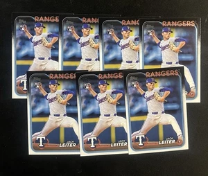 7x 2024 Topps Update Series - Jack Leiter #US156 (RC) Rookie Rangers ROOKIE MLB - Picture 1 of 2