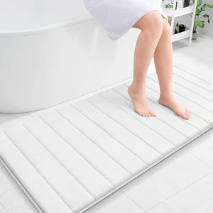 Memory Foam Bath Mat 59x24 Ultra Soft and Absorbent Bathroom Rugs Non-Slip Ma... - Picture 1 of 7