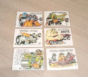 **RARE** 1978 Scanlens MAD HOT RODS Cards Lot Of 6 - Bild 1 von 5