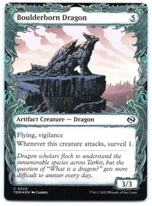 Boulderborn Dragon (Showcase) FOIL - Tarkir: Dragonstorm - MTG - Near Mint - Picture 1 of 1