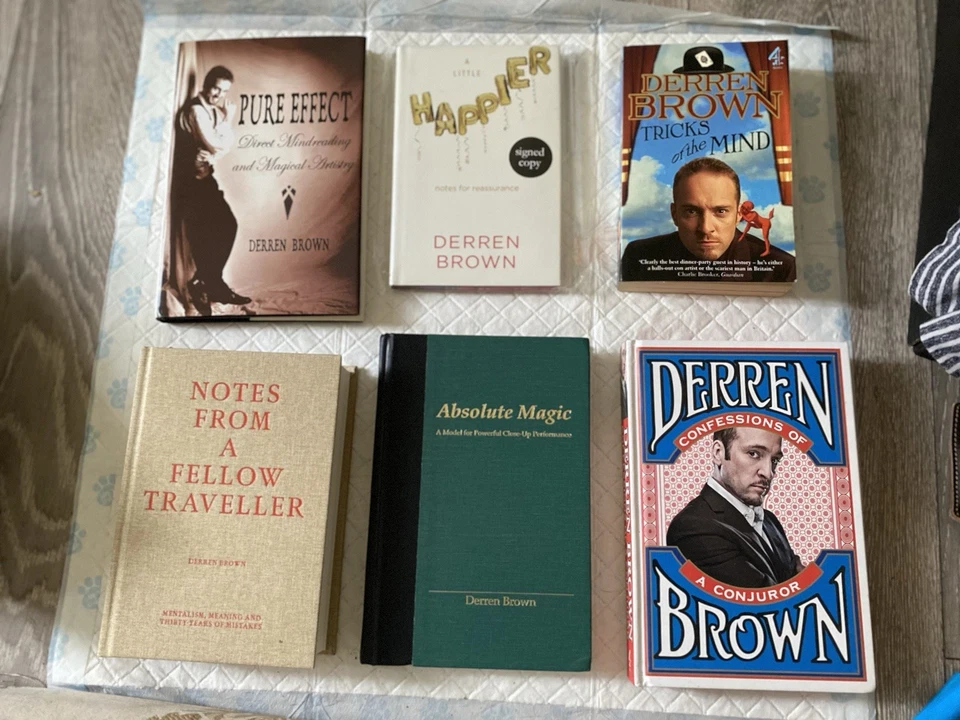 Derren Brown 6 Book Collection (3signed)Very Rare Highly Sought after - Image 1 of 1