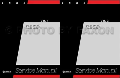 1985 Dodge Truck Repair Shop Manual D150 D250 D350 W150-W350 Pickup Ramcharger - Image 1 of 4