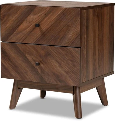 Baxton Studio Hartman Mid-Century Modern Walnut Brown Finished  - Image 1 of 4