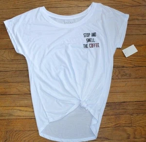 STOP AND SMELL THE COFFEE  Light Weight Tee T-Shirt by AWAKE Embroidered - Picture 1 of 2