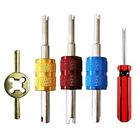 Convenient 5 Piece Set of Valve Stem Core Remover Tools for All Vehicles
