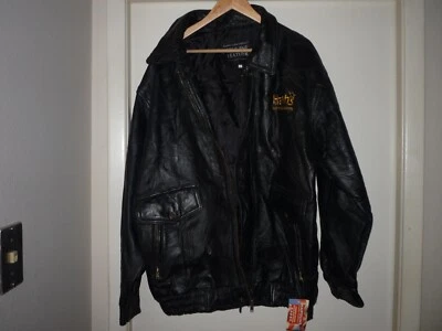 CHAQUETA ABRIGO DE CUERO NAPOLINE HARRAH'S PARA HOMBRES JUEGO CASINO NUEVO Foto 1 de 3