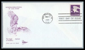 US FDC # 1818 "B" Rate (18c) Gill 1981, 9p5323 - Picture 1 of 1