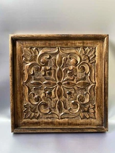 Holztafel Antik Bergungsstück Wandbild Kurioses Stück - Bild 1 von 11