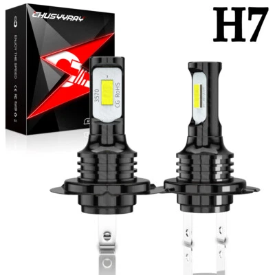2x H7 LED Fog Light Bulbs 6000K For 2008-11 Mercedes Benz C300 C350 C63 AMG W204 - Image 1 of 4