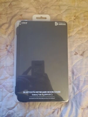 Samsung GP-JCT515SAABW Black Book Cover Keyboard For Case Galaxy Tab A 10.1 2019 - Image 1 of 2