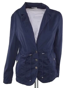 @ngy Six Angysix Giubbino Donna 46 Xl Extra Large Blu Casual Giacca Bottoni - Foto 1 di 24