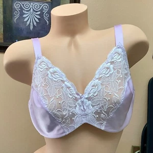 Vintage Wacoal Hidden Elegance Minimizer Underwire Bra # 85122, Lavender 36D - Picture 1 of 5