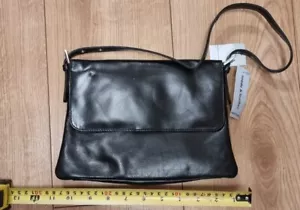 Brand New Black Leather Oasis Bag - Picture 1 of 4
