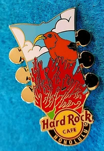 HONOLULU HEADSTOCK 2018 I'IWI SCARLET HONEYCREEPER BIRD Hard Rock Café PIN LE - Imagen 1 de 1