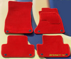 Car Mats for AUDI A4 02 - 08 & S LINE 4  BRIGHT RED QUALITY CAR WITH 8 X CLIPS