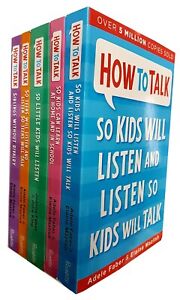 Adele Faber How to talk So Little Kids Will Listen 5 Books collection Set NEW