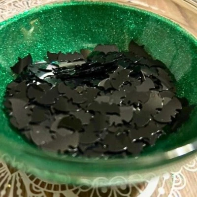 Mesa con forma de murciélago negro confeti PVC lentejuelas hágalo usted mismo suministros de fiesta de cumpleaños bolsa de 10 g Foto 1 de 4