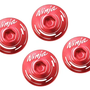 For Kawasaki Ninja H2R 15 16 17 18 19 20 CNC Motorcycle Windscreen Bolts Red - Picture 1 of 6