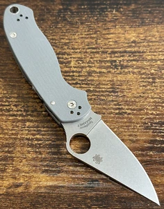 Spyderco Para 3 PM3 G-10 Gray MAXAMET C223GPDGY FACTORY SECOND - Picture 1 of 4