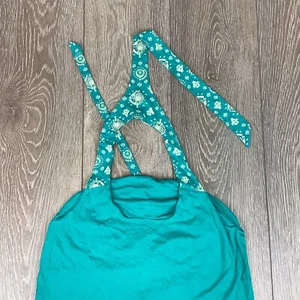Patagonia Women’s Tie Tank Top Organic Cotton Green Active Workout - Picture 1 of 4