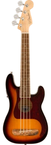 Fender Fullerton Precision Bass Uke, Tortoiseshell Pickguard, 3 Color Sunburst - Picture 1 of 8