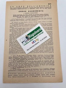 Croce economista Fascicolo 1953 - Imagen 1 de 1