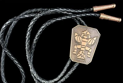 De Colección Cobre Kachina Hopi Bailarina Bolo Corbata Grabada Nativo Americano Foto 1 de 3