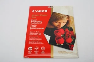 Canon Fotopapier Pro Hochglanz glänzend 30 Blatt - 8,5x11 Inkjetpapier + versiegelt + NEU - Bild 1 von 5