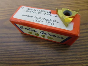 (10) Carbide Grinding Inc. Carbide Inserts TNMC 5442 DEG LH DTT-022108-L - Picture 1 of 4
