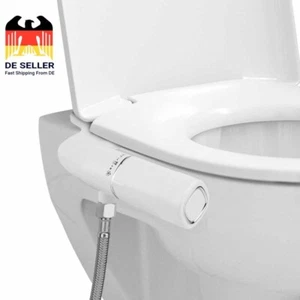 Dusch WC Aufsatz Bidet Taharet Toilette Taharat Intimdusche Doppel Düse Toilette - Bild 1 von 17