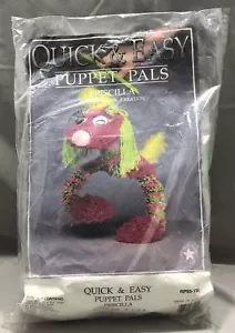 VTG 1992 Puppet Pals Quick and Easy Priscilla Latch Hook Creation Sealed - Picture 1 of 6