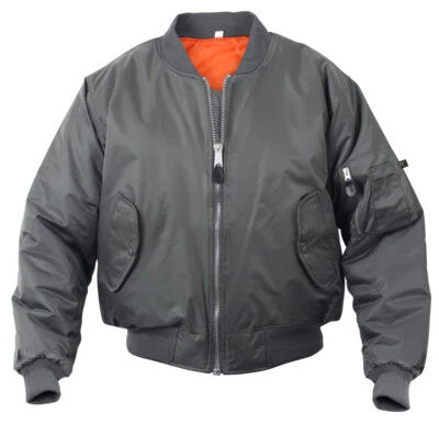 Rothco MA-1 Flight Jacket - Gun Metal Grey - Image 1 of 4
