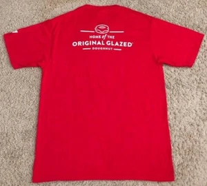 Krispy Kreme Doughnuts The Original T-Shirt Uomo Rossa Taglia Large - Foto 1 di 5