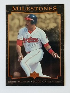1996 Upper Deck Milestones Baseball Card #2 Eddie Murray Cleveland Indians