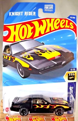 2025 Hot Wheels #83 HW Screen Time-Knight Rider 5/10 K.I.T.T. Black w/Black MC5s - Image 1 of 4