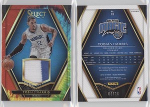 2015-16 Panini Select Swatches Tie-Dye Prizm /25 Tobias Harris #13