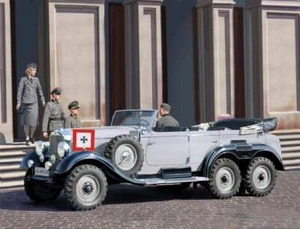 GERMAN CAR WITH PASSENGER (1939 PROD.) ICM - 35531 scala 1:35 - Foto 1 di 9
