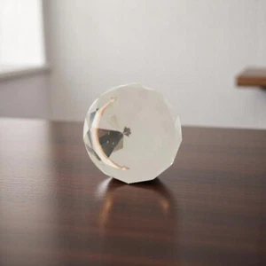 Pink Faceted Glass Metal Knob Cupboard Hardware Drawer Handles Door Knobs - Picture 1 of 3