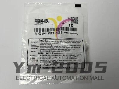 10pcs New SMC KQ2L04-M5A Fittings - Image 1 of 4