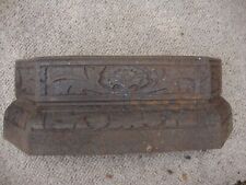 Antique cast iron fireplace vintage ash front cover 