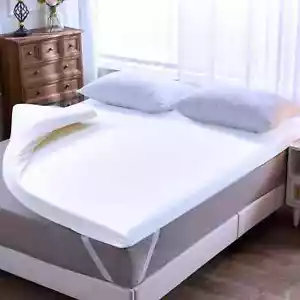 Orthopedic Memory Foam Mattress Topper with Luxury Fitted Cover All Sizes UK - Picture 1 of 12