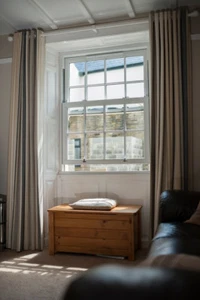 White Woodgrain uPVC Sliding Sash Window No Horns Tilt Inwards Easy Clean - Picture 1 of 5