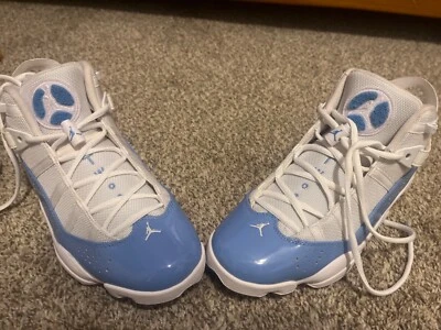 Air Jordan 6 Rings Men's 8.5 white and baby blue Nike Retro Basketball - Image 1 of 4