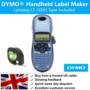 Dymo Label Maker Handheld LetraTag LT-100H Home Office Label Printer UK Keyboard - Picture 1 of 9
